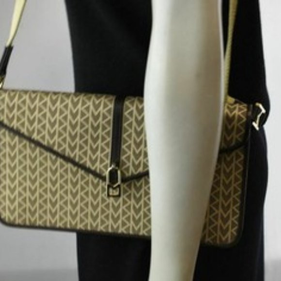 Michael Kors Whitney Vintage Crossbody Monogram Envelope Canvas - Picture 6 of 8